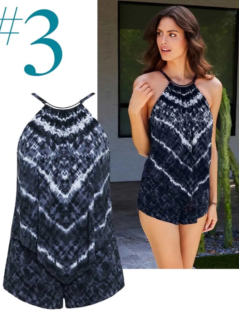 Nwt Magicsuit Vera Cruz Goldie Halter Swim Romper Size 8